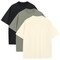 Men's Oversized Heavyweight Cotton Crew Neck Short Sleeve Tshirts Loose Fit Tops (S-3XL)